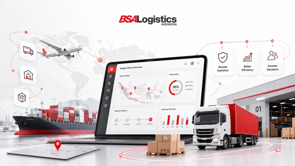 ilustrasi supply chain management software